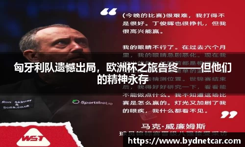 匈牙利队遗憾出局，欧洲杯之旅告终——但他们的精神永存